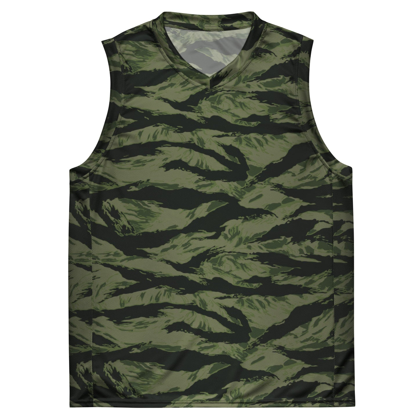 Tiger Stripe Boreal Shadow CAMO Unisex Basketball Jersey