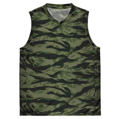 Tiger Stripe Boreal Shadow CAMO Unisex Basketball Jersey