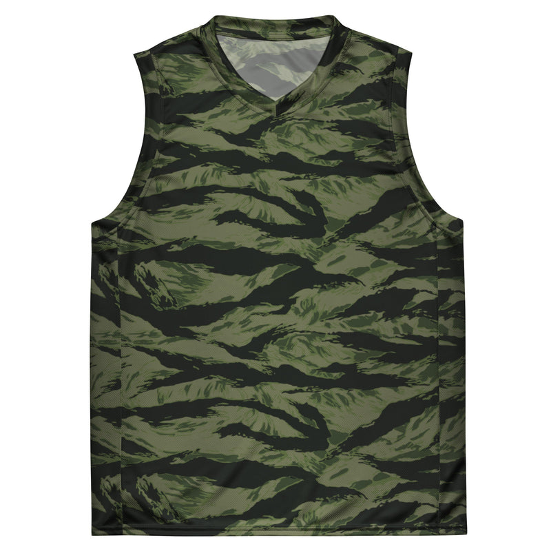 Tiger Stripe Boreal Shadow CAMO Unisex Basketball Jersey
