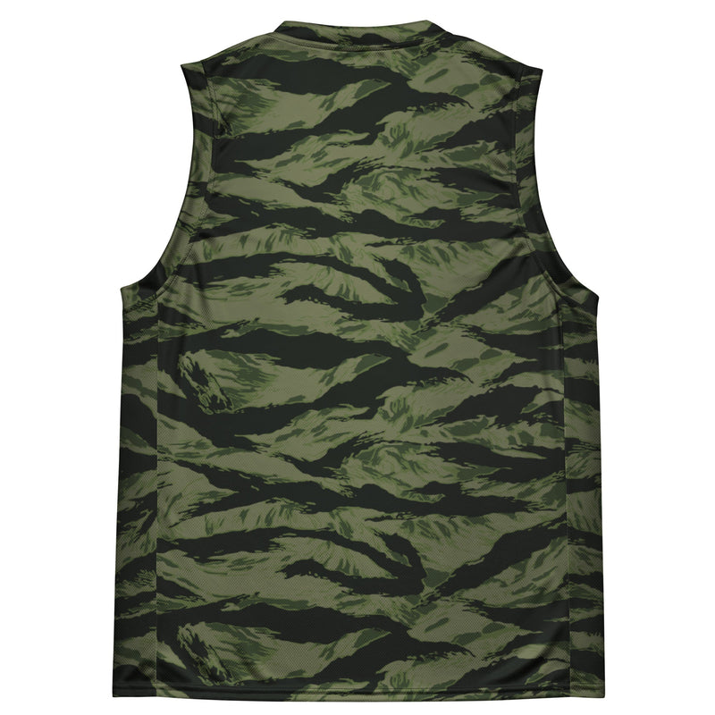 Tiger Stripe Boreal Shadow CAMO Unisex Basketball Jersey