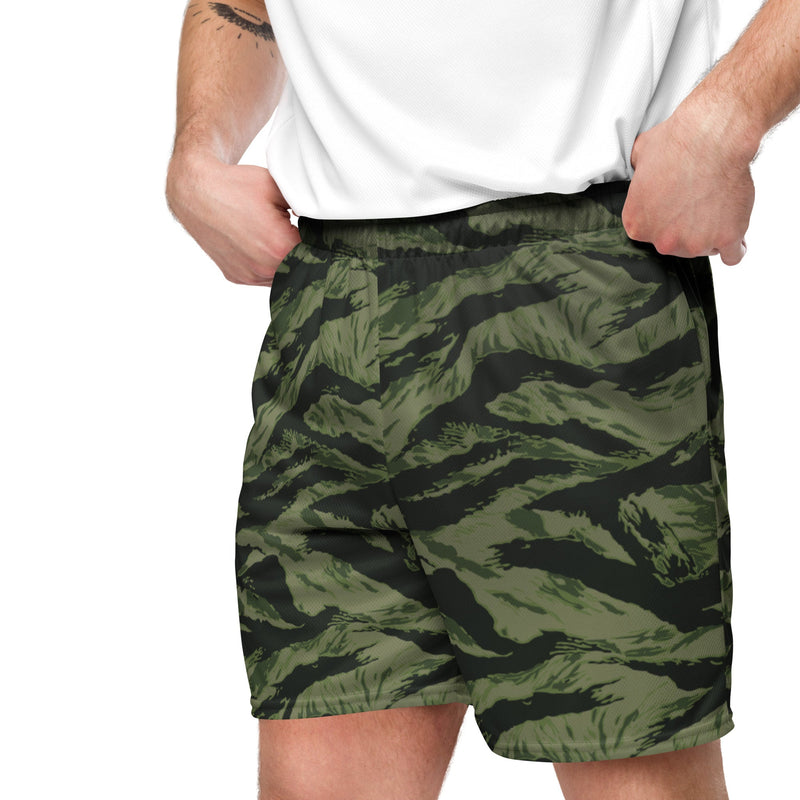 Tiger Stripe Boreal Shadow CAMO Unisex Mesh Shorts
