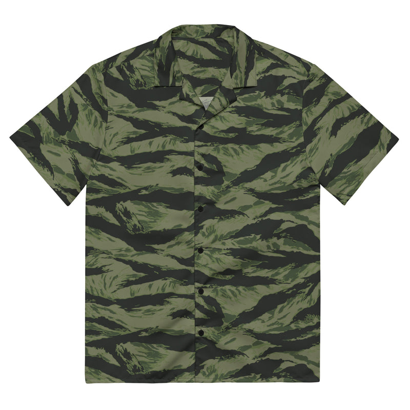 Tiger Stripe Boreal Shadow CAMO Unisex Short-Sleeve Button Shirt - Button-Up