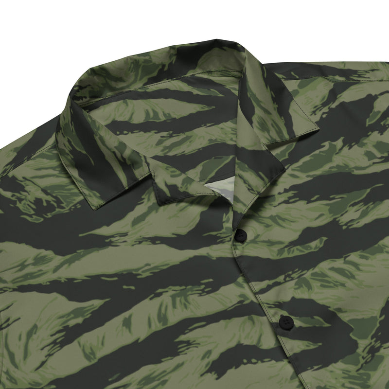 Tiger Stripe Boreal Shadow CAMO Unisex Short-Sleeve Button Shirt - Button-Up