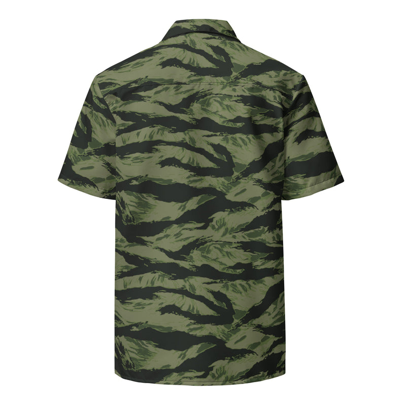 Tiger Stripe Boreal Shadow CAMO Unisex Short-Sleeve Button Shirt - Button-Up