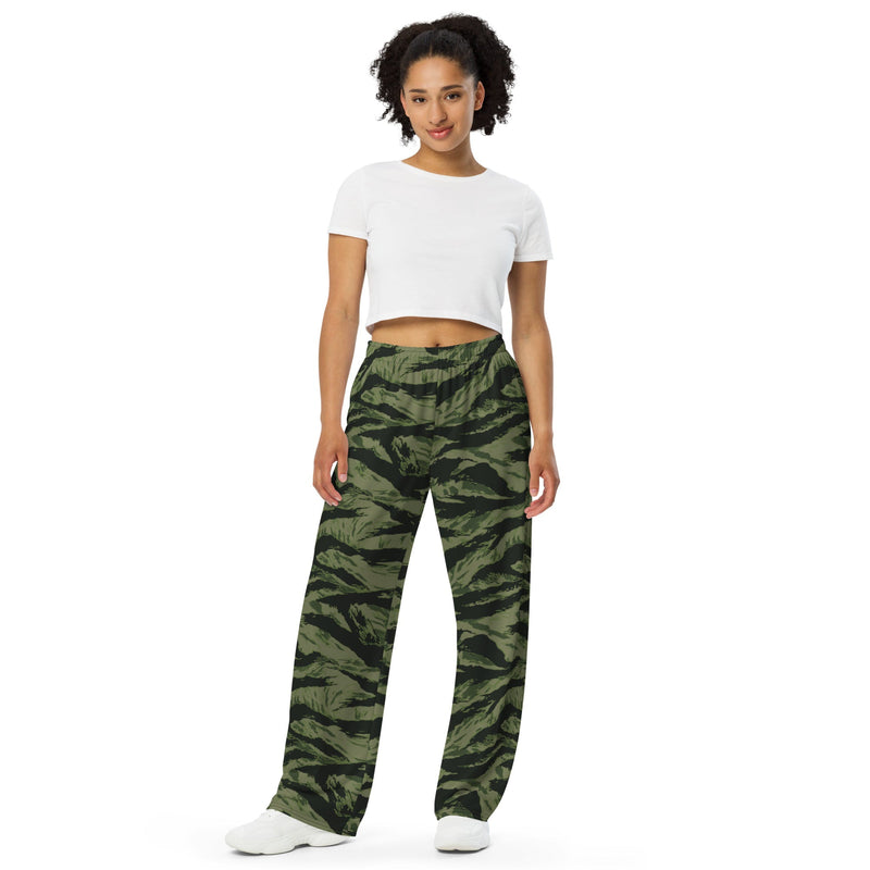 Tiger Stripe Boreal Shadow CAMO Unisex Wide-Leg Leisure Pants - Pant