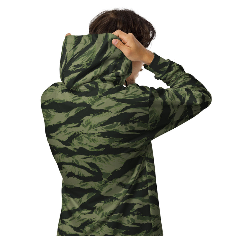 Tiger Stripe Boreal Shadow CAMO Unisex Zip Hoodie
