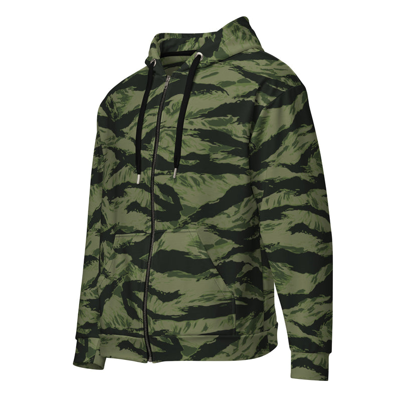 Tiger Stripe Boreal Shadow CAMO Unisex Zip Hoodie