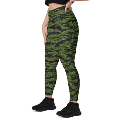 Tiger Stripe CADPAT Colored CAMO Leggings with pockets - Womens With Pockets