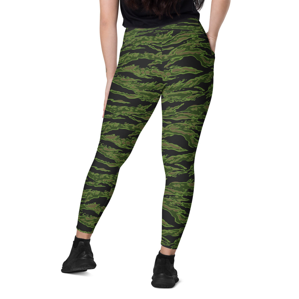 Tiger Stripe CADPAT Colored CAMO Leggings with pockets - Womens With Pockets