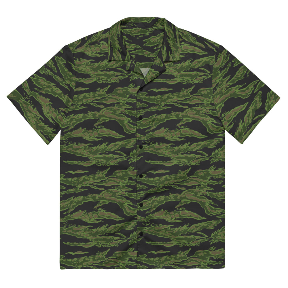 Tiger Stripe CADPAT Colored CAMO Unisex button shirt - 2XS - Button Shirt