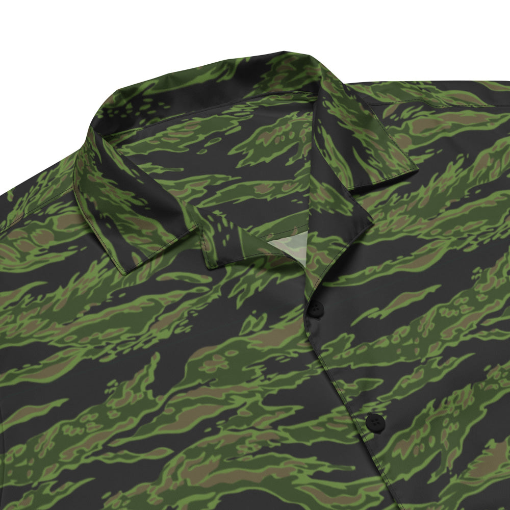 Tiger Stripe CADPAT Colored CAMO Unisex button shirt - Button Shirt