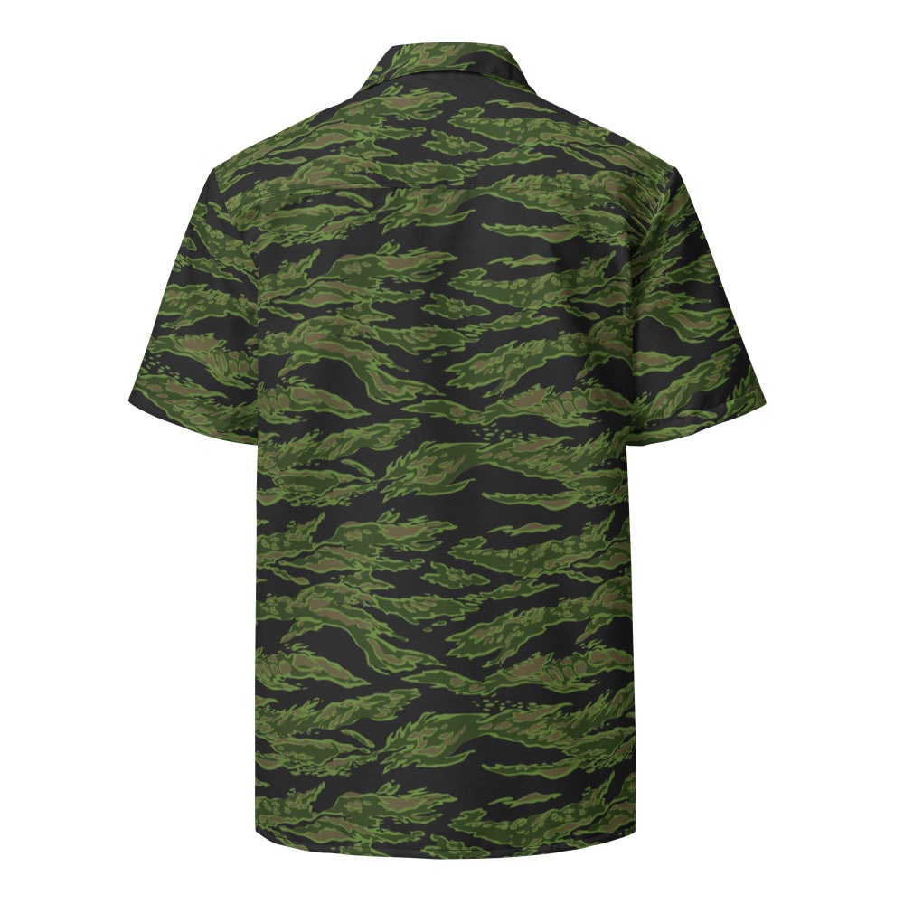 Tiger Stripe CADPAT Colored CAMO Unisex button shirt - Button Shirt