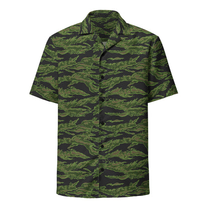 Tiger Stripe CADPAT Colored CAMO Unisex button shirt - Button Shirt