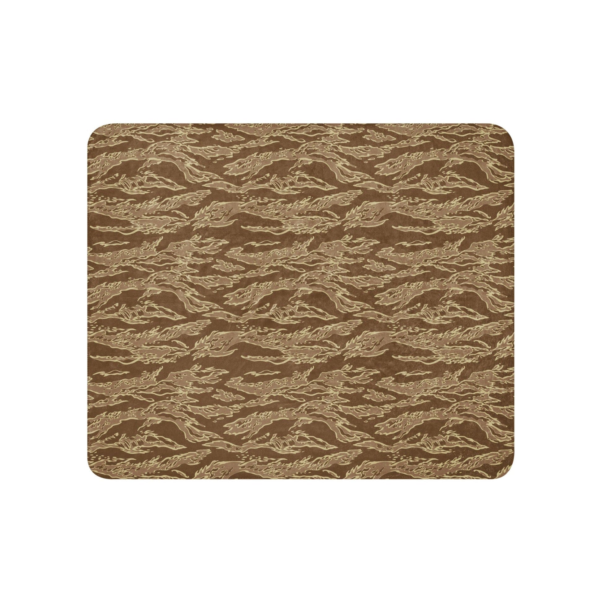 American Tiger Stripe Desert CAMO Sherpa blanket - Blankets