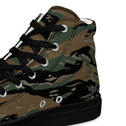 Tiger Stripe Marine Experimental Woodland CAMO Mens High-Top Canvas Shoes