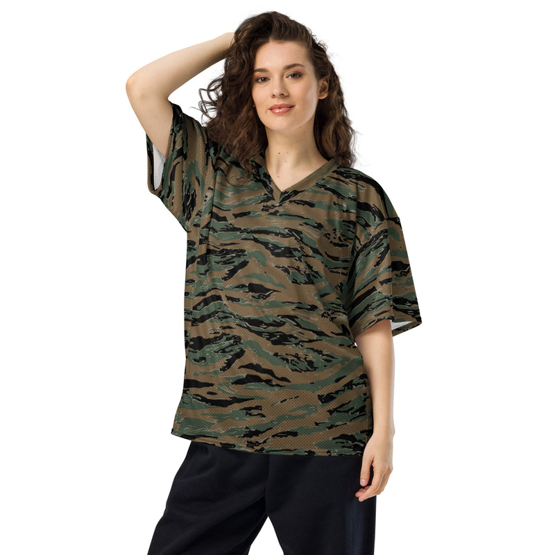 Tiger Stripe Marine Experimental Woodland CAMO Unisex American Football Jersey