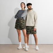 Tiger Stripe Marine Experimental Woodland CAMO Unisex Athletic Long Shorts