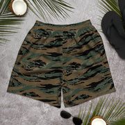 Tiger Stripe Marine Experimental Woodland CAMO Unisex Athletic Long Shorts