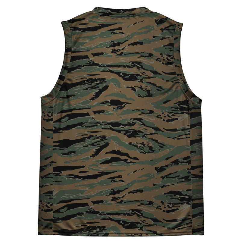 Tiger Stripe Marine Experimental Woodland CAMO Unisex Basketball Jersey