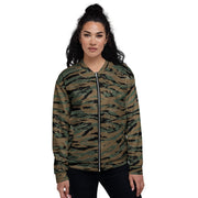 Tiger Stripe Marine Experimental Woodland CAMO Unisex Bomber Jacket