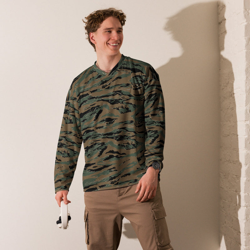 Tiger Stripe Marine Experimental Woodland CAMO Unisex Hockey Fan Jersey