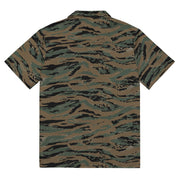 Tiger Stripe Marine Experimental Woodland CAMO Unisex Short-Sleeve Button Shirt - Button-Up