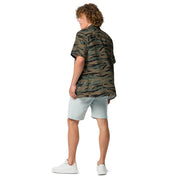 Tiger Stripe Marine Experimental Woodland CAMO Unisex Short-Sleeve Button Shirt - Button-Up