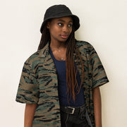Tiger Stripe Marine Experimental Woodland CAMO Unisex Short-Sleeve Button Shirt - Button-Up