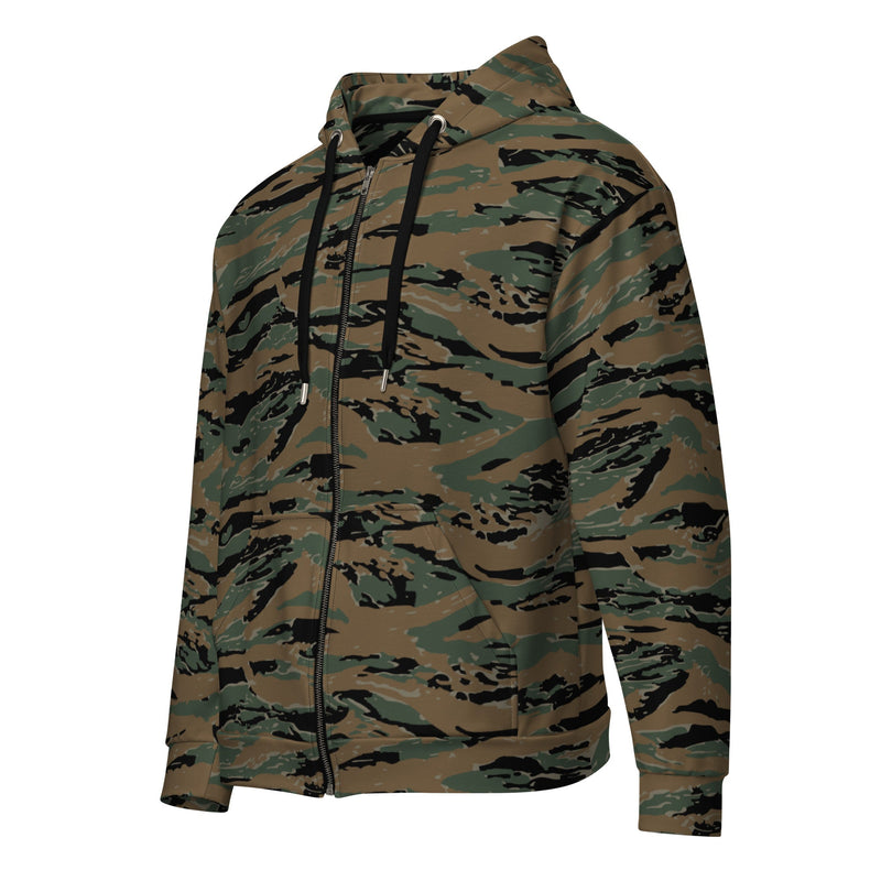 Tiger Stripe Marine Experimental Woodland CAMO Unisex Zip Hoodie
