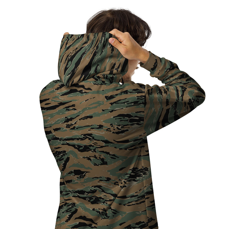 Tiger Stripe Marine Experimental Woodland CAMO Unisex Zip Hoodie