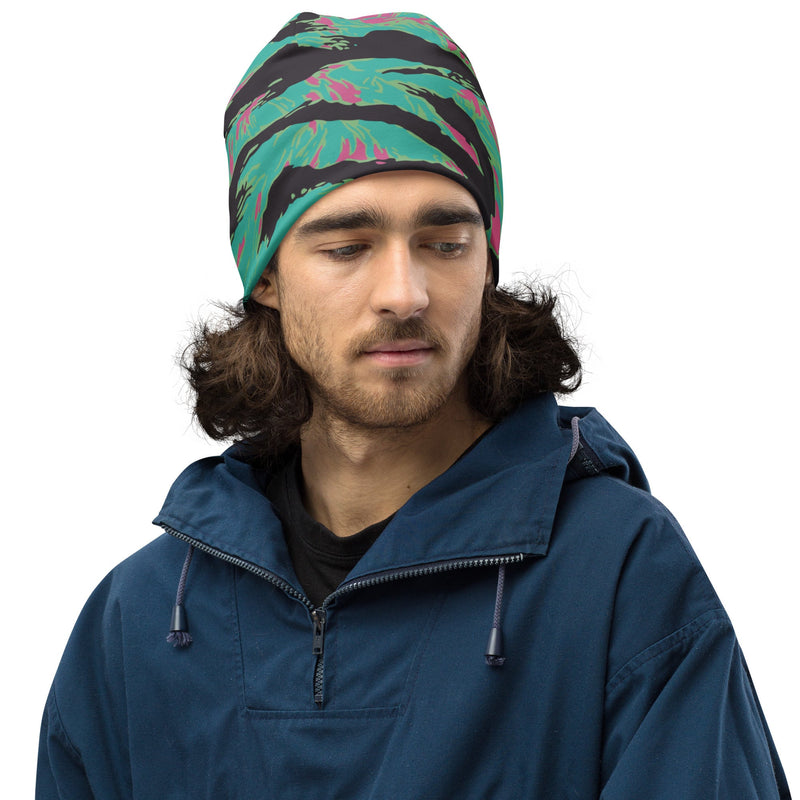 Tiger Stripe Miami CAMO Beanie - Head