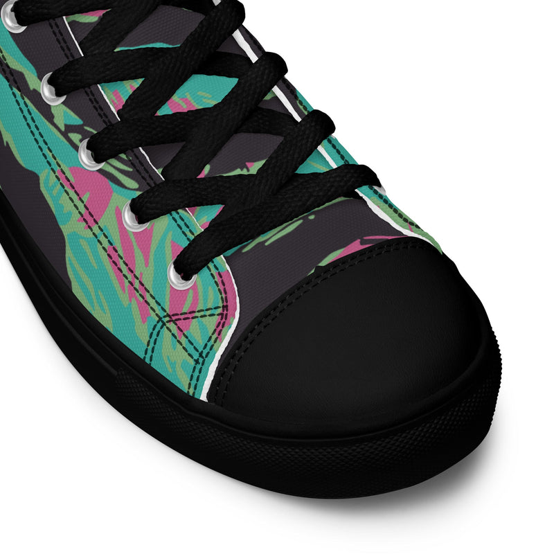 Tiger Stripe Miami CAMO Mens High-Top Canvas Shoes