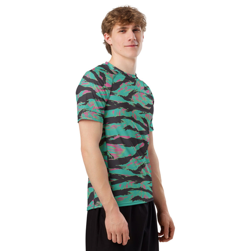 Tiger Stripe Miami CAMO Mens Short-Sleeve Rash Guard - SS