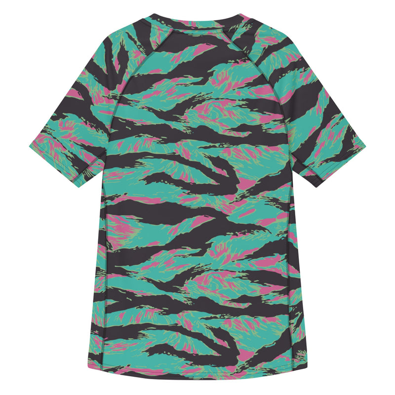 Tiger Stripe Miami CAMO Mens Short-Sleeve Rash Guard - SS