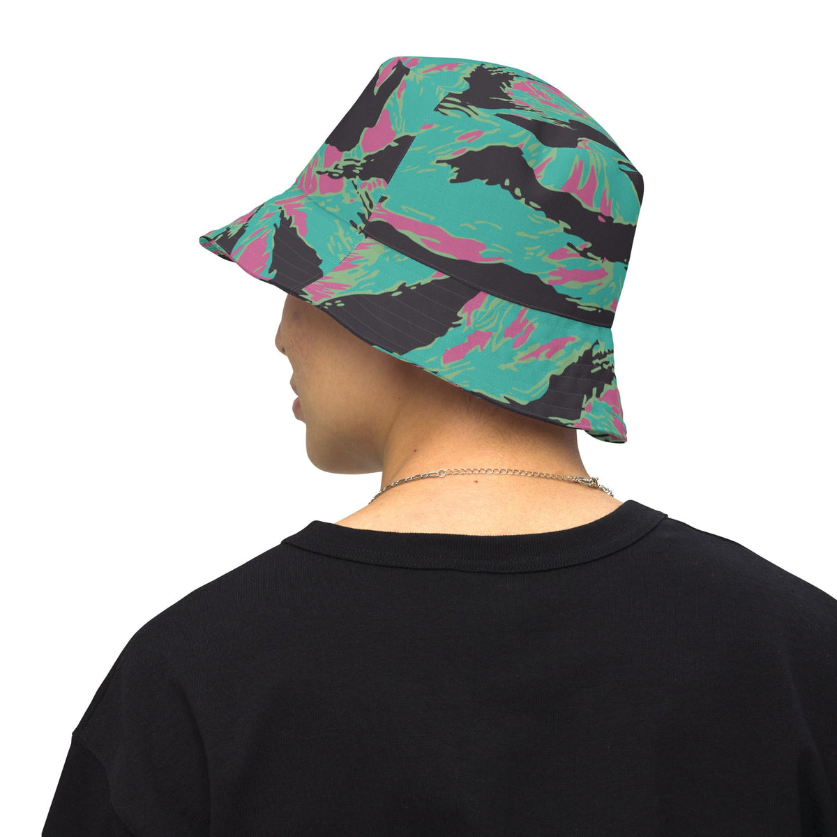 CAMO HQ - Tiger Stripe Miami CAMO Reversible Bucket Hat
