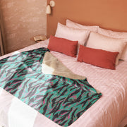 Tiger Stripe Miami CAMO Sherpa Blanket