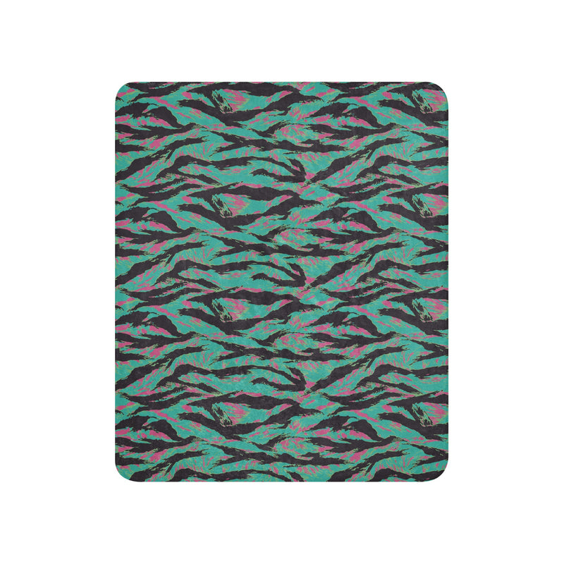 Tiger Stripe Miami CAMO Sherpa Blanket