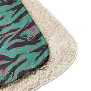 Tiger Stripe Miami CAMO Sherpa Blanket