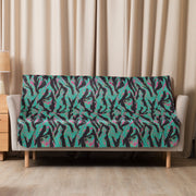 Tiger Stripe Miami CAMO Sherpa Blanket