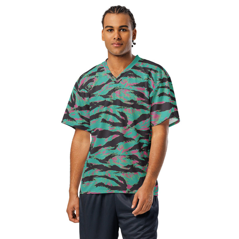 Tiger Stripe Miami CAMO Unisex American Football Jersey