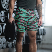 Tiger Stripe Miami CAMO Unisex Athletic Long Shorts