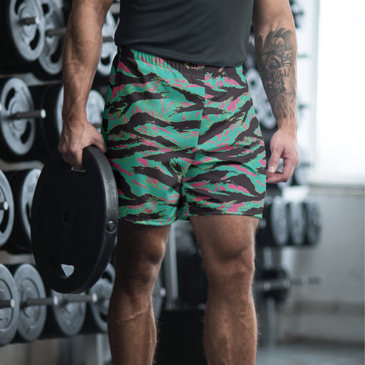 Tiger Stripe Miami CAMO Unisex Athletic Long Shorts