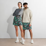 Tiger Stripe Miami CAMO Unisex Athletic Long Shorts