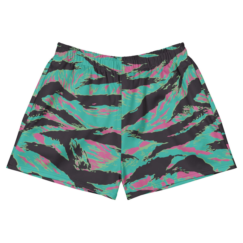Tiger Stripe Miami CAMO Unisex Athletic Shorts
