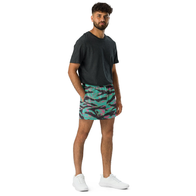 Tiger Stripe Miami CAMO Unisex Athletic Shorts