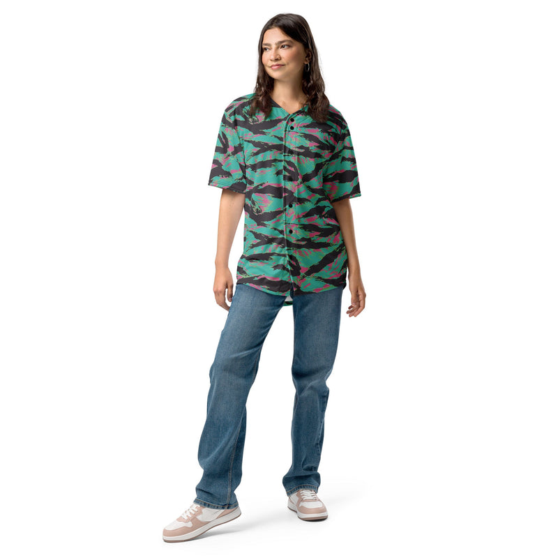 Tiger Stripe Miami CAMO Unisex Baseball Jersey