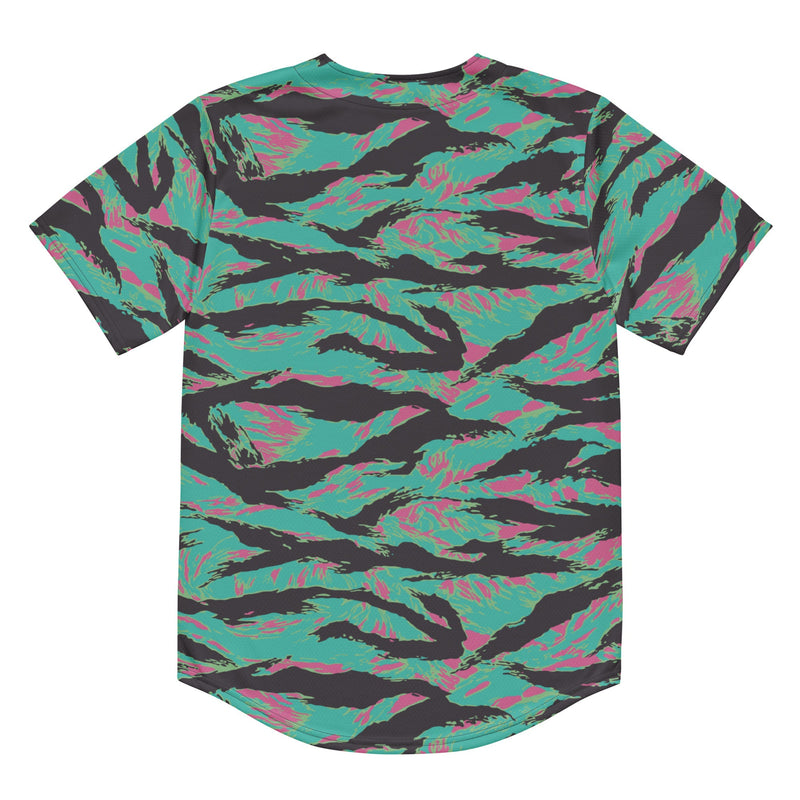 Tiger Stripe Miami CAMO Unisex Baseball Jersey