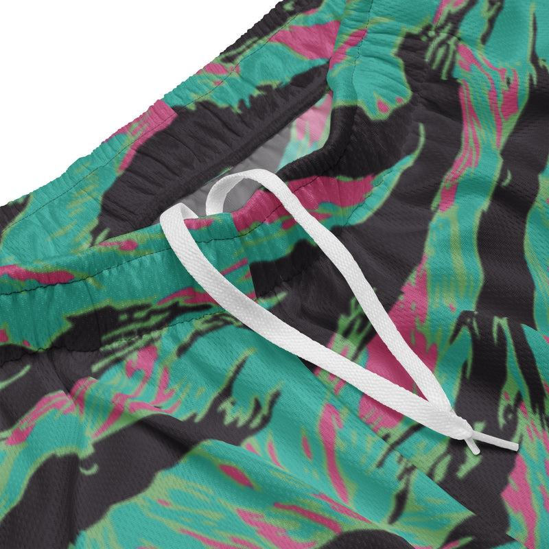 Tiger Stripe Miami CAMO Unisex Mesh Shorts