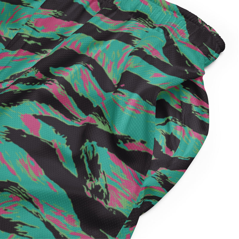 Tiger Stripe Miami CAMO Unisex Mesh Shorts