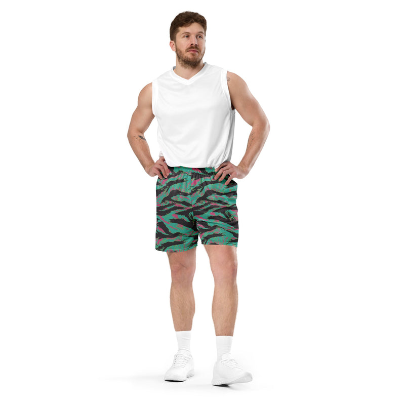Tiger Stripe Miami CAMO Unisex Mesh Shorts